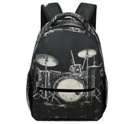 VesFy Sac À Dos Batterie Cartables Enfants Instruments De Musique Sacs D'éCole Sac Ecole Sac Scolaire Enfants Retour À La Saison Scolaire One Size