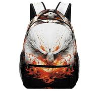 VesFy Sac À Dos Garçons Oiseau de flamme Cartable Animaux Sacs D'école Sac Ecole Sac De Livre Pour Garçons Et Filles One Size