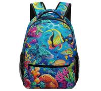 VesFy Sac À Dos GarçOns Organisme Marins Pour Enfant Cartable Animal Marin Sacs D'éCole Sac Ecole Sac De Livre Pour Enfants, GarçOns Filles Adolescents One Size