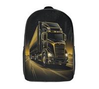 VesFy Sac A Dos Pour Garçon camion artistique Cartable Enfant Camion Sac D'école Sac Ecole Sac De Livre Filles Garçons 17inch