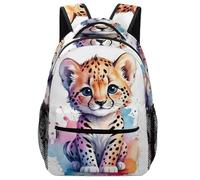 VesFy Sac À Dos Pour Garçon Cartoon Léopard Cartable Enfant Animal Sac D'école Sac Ecole Sac De Livre Filles Garçons One Size