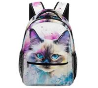 VesFy Sac A Dos Pour Garçon Chat d'art Pour Enfant Cartable Animauxs Sac D'ecole Sac Ecole Sac De Livre Scolaire Maternelle Cartable Fille Primaire Garçons One Size