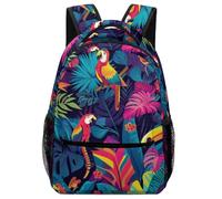 VesFy Sac A Dos Pour Garçon Perroquet coloré Pour Enfant Cartable Animaux Sac D'école Sac De Voyage Sac De Livre Scolaire Maternelle Cartable Fille Primaire Garçons One Size