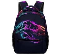 VesFy Sacs À Dos Dinosaures colorés Cartable Créatures anciennes Sac D'ecole Sac De Voyage Sac Scolaire Pour Garçons Filles Adolescents One Size
