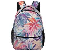 VesFy Sacs À Dos Feuilles artistiques Pour Enfant Cartable Plantees Sac D'école Sac Ecole Sac Scolaire Pour Garcon Filles One Size