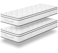 Vesgantti Boxtop Matelas -Classique Matelas de Lit d'Adulte - Ressorts Ensachés Indépendant en Mousse à Mémoire de Forme- Multicouches Extra Confort 7 Zones (26, Pack 90x190)