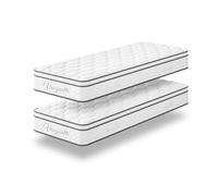 Vesgantti Boxtop Matelas -Classique Matelas de Lit d'Adulte - Ressorts Ensachés Indépendant en Mousse à Mémoire de Forme- Multicouches Extra Confort 7 Zones (26, Pack 90x200)