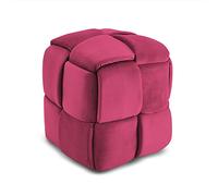 Vesgantti Kivik Pouf Ottoman en Velours, Coffre Moderne pour Salon, Chambre à Coucher, entrée, 43 x 43 x 46 cm, Charge maximale 140 kg, série KIVIK