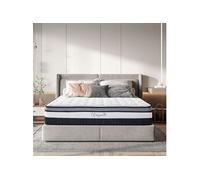 Vesgantti Matelas 120x200cm, 26cm Epaisseur, Matelas à Ressorts Ensachés Indépendant, Multicouches Extra Confort 7 Zones, Ferme Moyenne,