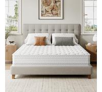 Vesgantti Matelas 160x200cm - Matelas Hybride 24cm avec Ressorts ensachés et Mousse à mémoire de Forme pour Le Soutien et Le soulagement de la Pression, certifié CertiPUR-US