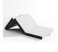 Vesgantti Matelas d'invité Pliable en 3 Parties en Mousse Gel pour Voyage, Camping, Sol, lit d'invité, Housse Lavable, certifié Öko-Tex