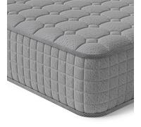Vesgantti Matelas Hybride 100 x 200 cm - H3-7 Zones - Décompression - Matelas orthopédique à Ressorts ensachés - Certifié Oeko-Tex - Respirant (24 cm Tight Top, Gris)
