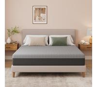 Vesgantti Matelas Mousse 90x190cm, Matelas Mousse à Mémoire de Forme en Gel, 24cm Épaisseur, Fermeté Moyenne, 7 Zones de Confort, Soutien Parfait, Oeko-Tex (Gris)