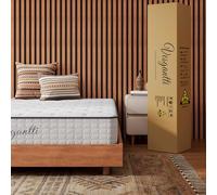 Vesgantti Matelas Nova Rêve 150x200cm, Épaisseur 24cm, Ressorts Ensachés et Mousse Mémoire de Forme, Tight Top, Matelas Roulé et Compressé, Oeko-TEX