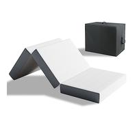 Vesgantti Matelas Pliable 80x195x10cm - Matelas invité Pliable en Mousse à Mémoire de Forme en Gel, Housse Souple Oeko-TEX, avec Sac de Transport - Parfait lit Pliant 1 Personne, lit d'appoint Matelas
