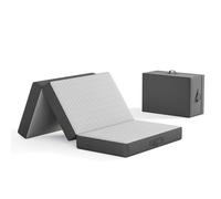Vesgantti Matelas Pliable 90x190x10cm avec Sac de Transport, Mousse à Mémoire de Forme Gel, pour Camping, Voyage, Voiture, Invités