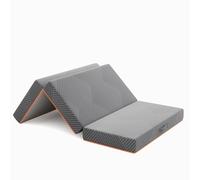 Vesgantti Matelas Pliable90x200x15cm, Gris Matelas Pliant Adulte 1 Person Mousse à Mémoire de Forme en Gel, Matelas Pliant de Sol pour Voiture, Camping, Voyage,Lit d'appoint