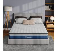 Vesgantti Tight Top Matelas 140x190cm, Épaisseur 22cm, Vague Matelas à Ressorts Ensachés 7 Zones Premium,Mousse A Mémoire Technologie Multi-Densité et Ressorts ensachés, Ergonomique Hypoallergénique