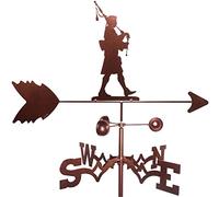VESIC Weathervane - Musician Weather Vane Metal Wind Direction Indicator Wind Vane for Yard Garage Cupola Roof Paddock with Roof Mount