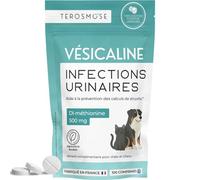 Vesicaline • Soulagement & Prévention des Infections Urinaires chez Chats & Chiens | Formule Vétérinaire pour Vessie Saine et Voies Urinaires Sereines | DL-méthionine | 100 Comprimés