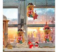 Vesidoloy Décoration Père Noël pour Arbre De Noël | Souvenir pour Les Célébrations Hivernales,Ornement De Renne Et du Père pour Sapin - pour Jardin Café Manteau De Cheminée Rebord De Fenêtre Mur