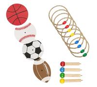 Vesidoloy Jeu De Lancer D'anneaux Extérieur - Jouets De Jardin,Anneau de Corde Jouet pour la Pratique de la Vitesse et de l'Agilité pour Les Adultes en Activités Extérieures Camping Fête Jardin et