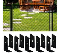 Vesidoloy Kit de Fixation pour Grilles de Sol | Attaches Robustes pour Panneaux en Grillage - Étriers en Acier Galvanisé Antirouille pour Jardin Terrasse Cour Ferme Propriété Allée Piscine Commerce