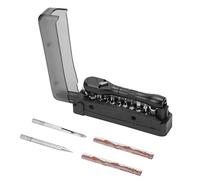 Vesidoloy Kit d'Outils pour Vélo | Équipement Mini Pour Entretien Des Pneus De Cyclisme | Petit Kit D'Outils À Cliquet Pour Les Espaces Restreints | Pour VTT, Vélo De Route, Ville, Déplacements Et