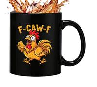 Vesidoloy Mug à Café Poulet - 325 ml Tasse En Céramique Pour Café Chaud,Tasses à Lait Halloween | Pour Bureau Salon Enseignants Étudiants Office Restaurant Hôtel Collectionneurs Anniversaire Réunion