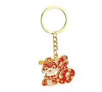 Vesidoloy Pendentif « Year of the Snake » - Souvenir 2025 - Porte-clés chinois - Bénédiction de l'année chinoise 2025 - Décoration pour sac, sac à dos, clés de voiture, Serpent Fu Bao, Refer