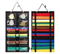 Vesidoloy Tae Kwon Do Présentoir de ceinture | Support mural en feutre pour ceinture Jujutsu | Gain de place - Fournitures pour apprenants d'arts martiaux pour chambre à coucher, portes d'armoire