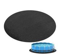 Vesidoloy Tapis de revêtement de Piscine de 369,8 cm, Tapis de Bain à remous Rond, Grand Tapis de Sol pour Gonflable, Protecteur de Sol antidérapant, Protection de Sol imperméable pour Spa