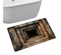 Vesidoloy Tapis Illusion 3D - Design Fissure Plancher - Illusion de Tapis avec Trou | pour Entrée Chambre Intérieur Extérieur Cuisine Salle De Bain Toilettes Appartement