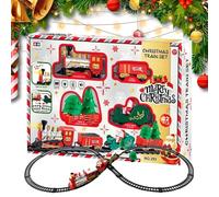 Vesidoloy Train De Noël Jouet De Piste avec Lumière Et Son | Train Électrique Petit De Noël Pour Garçons Et Filles, Pour Décoration De Maison Et Pendant Les Fêtes