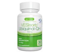 VESIsorb Ubiquinol-QH Avancé - Coenzyme Q10 Kaneka Brevetée - 622% plus de biodisponibilité, Énergie & Cœur, Action Rapide & Prolongée, CoQ10 Antioxydant Naturel, 30 portions - par Igennus