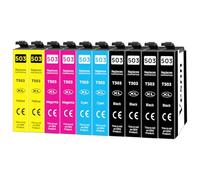Veson Lot de 10 Cartouches d'encre 503XL de Rechange avec 503XL 503 XL Multipack pour Expression Home XP-5200 XP-5205, Workforce WF-2960DWF WF-2965DWF WF2960 WF2965