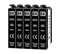 Veson Remplacement pour 502XL Cartouches d'encre compatibles pour Epson pour 502XL pour Epson Expression Home XP-5100 XP-5105, compatibles pour Workforce WF-2860DWF WF-2865DWF (5 Noir)