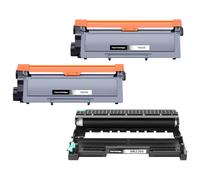 Veson TN2320 et DR2300 compatible avec le tambour Brother TN-2320 DR2300 | Pour MFC-L2700DN L2700DW L2740DW L2720DW HL-L2300D L2365DW L2360DN L2340DW DCP-L2500D L2520DW L2540DW (lot de 3)