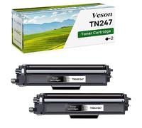 Veson TN247 TN-247BK Cartouche de Toner Compatible avec Brother TN-243CMYK TN-243 TN243 TN-247 pour Toner Brother MFC-L3750CDW MFC-L3770CDW MFC-L3710CW pour DCP-L3550CDW DCP-L3510CDW HL-L3210CW