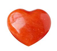 Vesone Aventurine Rouge | Cristaux de Rouges en Forme de cœur - Pierre d'amour de la Saint-Valentin, Pierres de Palmier, Ornements en Pierre, Beau Cadeau pour Femmes et Hommes