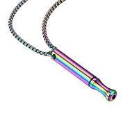 Vesone Collier de Respiration, Collier de Soulagement d'Anxiété, Collier de Respiration en Acier Inoxydable pour arrêter de Fumer, pour soulager l'anxiété, pour la méditation, l'anxiété et l'anxiété