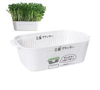 Vesone Germination des - Kit Culture germes soja - Plateaux résistants à la Chaleur Fabricant Pousse Conception Double Couche pour diverses pousses Haricot