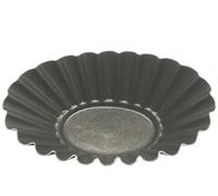 VESPA 200546 Lot de 6 emporte-pièces ovales, antiadhésives, anthracite, 9 cm, aluminium