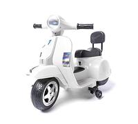 Vespa Classique PX150 Mini Officielle - Blanc- Moto électrique pour Enfant Batterie 6v