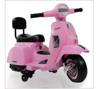 Vespa classique PX150 Mini officielle Rose - Moto électique pour enfant avec batterie