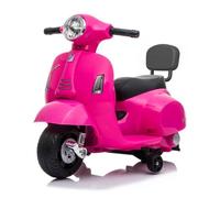 VESPA GTS Mini Scooter Électrique 6V - Rose - 1 à 3 ans - Licence Officielle - Batterie Lithium - Siège Cuir