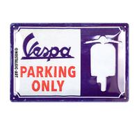 Vespa Plaque en tôle Parking Only Vespa Dimensions (l x h) : 30 x 20 cm