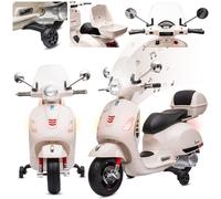 Vespa scooter électrique dès 3 ans Véhicule électrique enfant scooter valise blanc Sun Baby