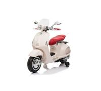 Vespa Scooter électrique pour Enfants à partir de 18 Mois, Moto électrique pour Enfants, véhicules électriques 1x35W, 3km/h (Blanc)