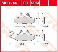 Vespa Sprint 125 S Iget ABS 2017 TRW Ec Série Céramique Frein Patins MCB744EC